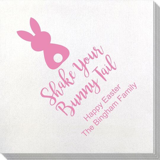 Shake Your Bunny Tail Bamboo Luxe Napkins